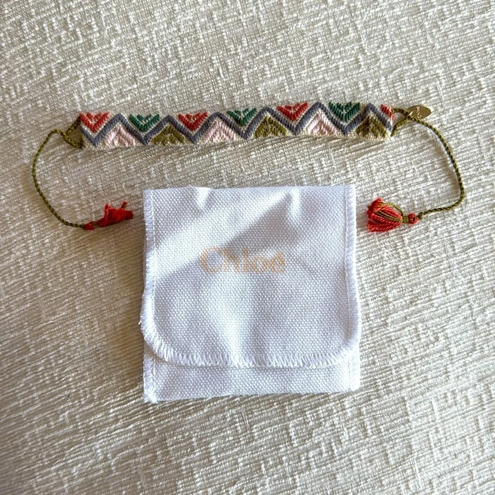 NWT Chloe Brass Bracelet - Multicoloured